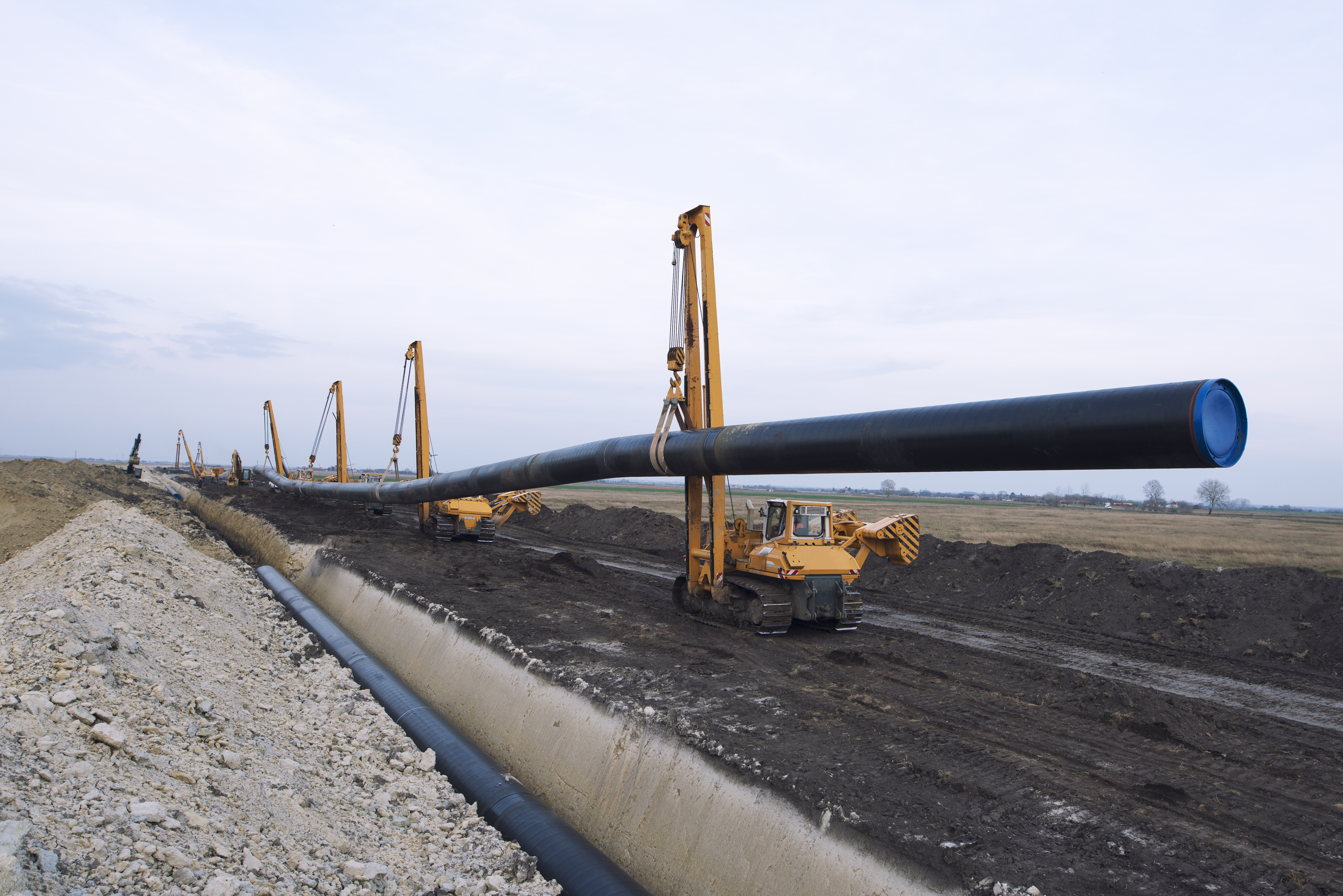 Obra de infraestructura de drenaje